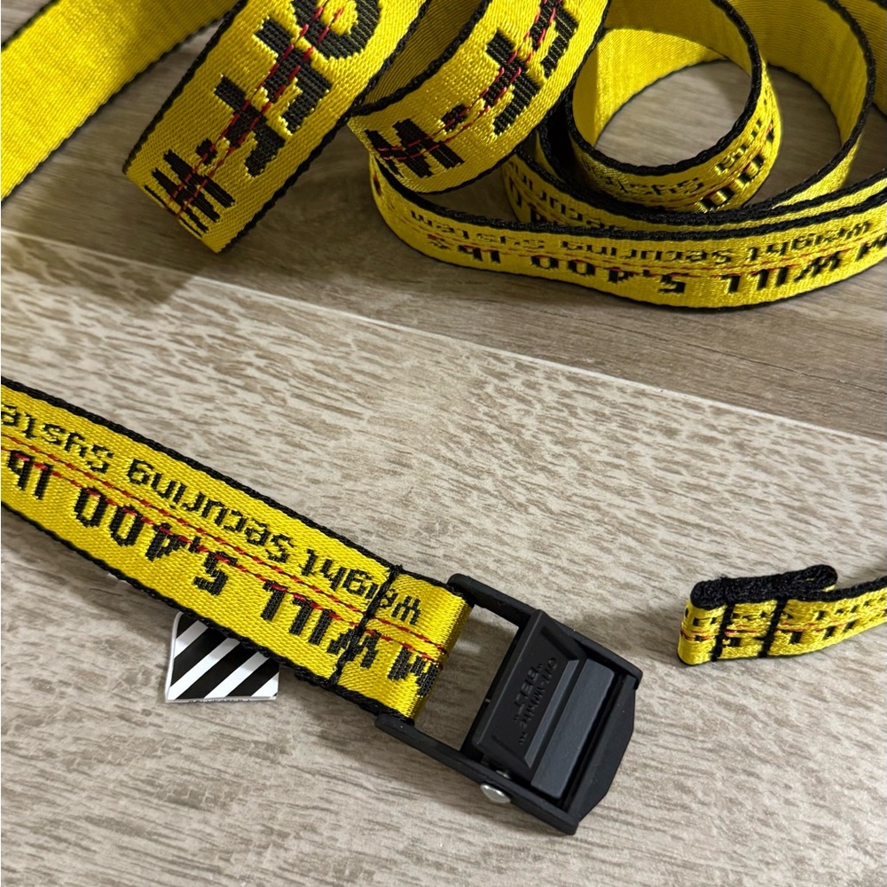 Off-White Yellow Industrial Belt